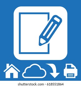 notepad icon stock vector illustration