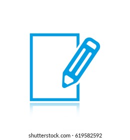 notepad icon stock vector illustration
