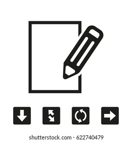 notepad icon stock vector illustration