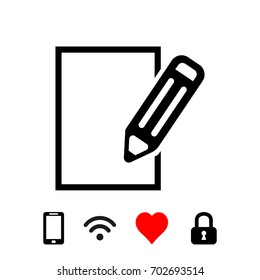 notepad icon stock vector illustration