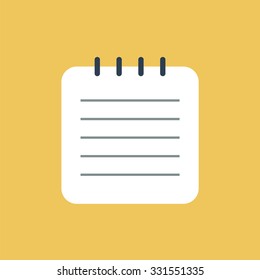 Notepad icon. Taking notes icon.