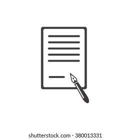 Notepad icon. Template stationery isolated symbol, emblem. Vector