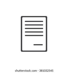 Notepad icon. Template stationery isolated symbol, emblem. Vector. 