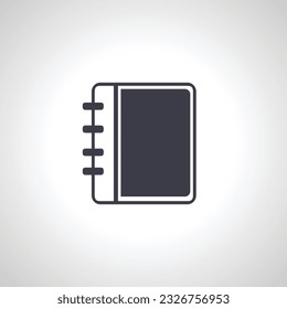 notepad icon. textbook icon. notepad icon. textbook icon. 