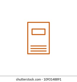 notepad icon vector