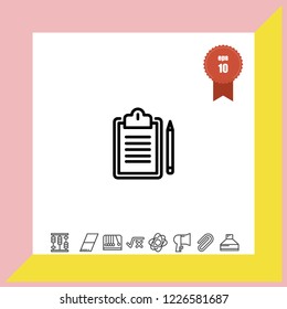 Notepad icon vector