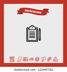 Notepad icon vector