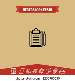 Notepad icon vector
