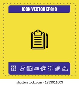 Notepad icon vector