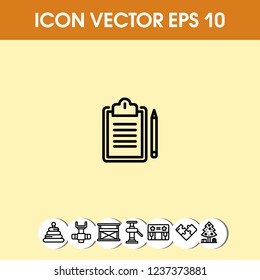 Notepad icon vector