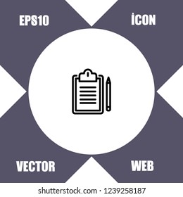Notepad icon vector
