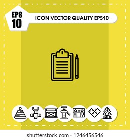 Notepad icon vector