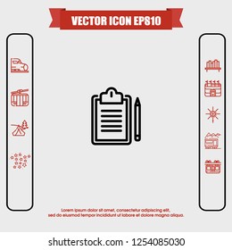 Notepad icon vector