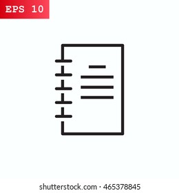  Notepad icon Vector .