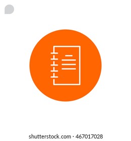  Notepad icon Vector .
