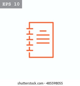  Notepad icon Vector .