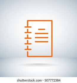  Notepad icon Vector .