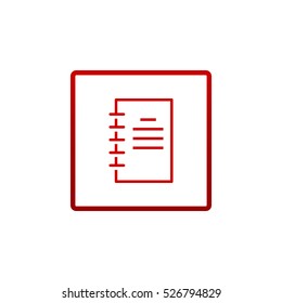  Notepad icon Vector .