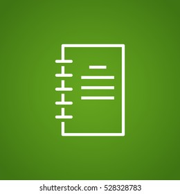  Notepad icon Vector .