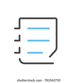 Notepad icon vector