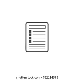 Notepad icon vector, book for business