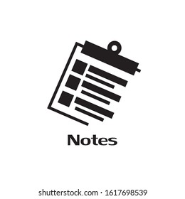 Notepad  icon vector. Clipboard icon design illustration