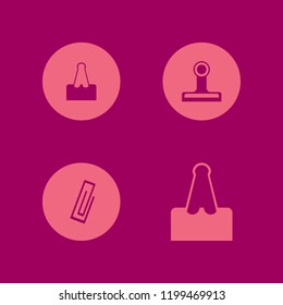 notepad icon. notepad vector icons set paper clip