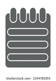 Notepad icon vector Image. Notepad icon Royalty Free Vector Image.