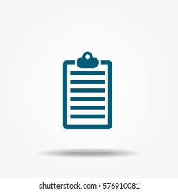 Notepad icon, vector symbol