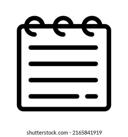Notepad Icon Vector Symbol Design Illustration