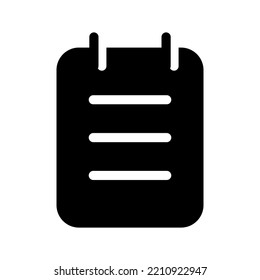 Notepad Icon Vector Symbol Design Illustration