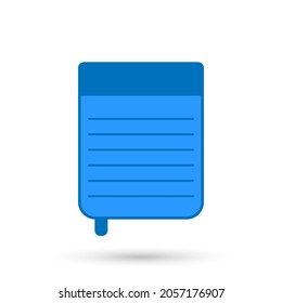 Notepad isolated object. Vector illustration.
