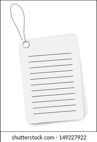 Notepad Isolated on white Background