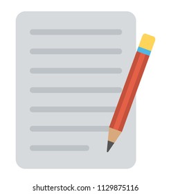 
A notepad to keep notes a pencil icon
