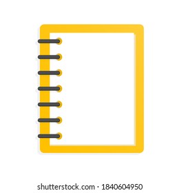 Notepad layout, for your image. Vector illustration.