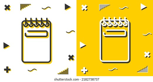 notepad line icon. Simple outline style.notepad linear sign. Vector illustration isolated on white background. Editable stroke EPS 10
