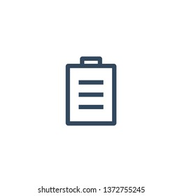 Notepad line icon for web and mobile