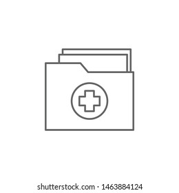 Notepad, medicine icon. Element of medicine icon. Thin line icon