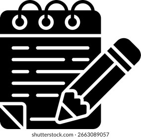 Novo Vetor de Design de Ícone Criativo do Bloco de Notas