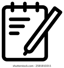 Notepad Note Book Icon for Banking Bank Finance