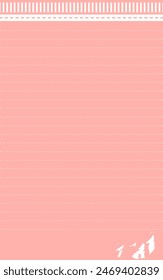 Notepad notebook page paper blank sticky note color empty document list write space memo horizontal vector background