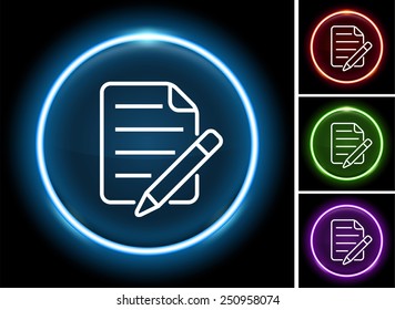 Notepad on  Color Round Buttons