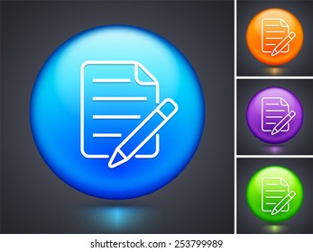 Notepad on  Color Round Buttons