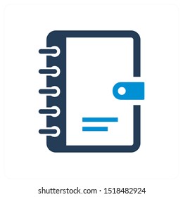 notepad and other icon concept