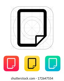 Notepad Page Flip Icon. Vector Illustration.