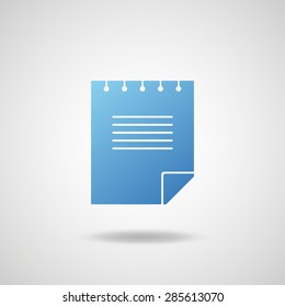 Notepad paper icon