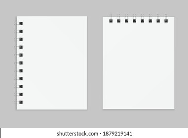 notepad paper page icon set