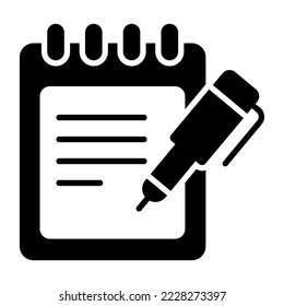 Notepad pen, notepad, book Modern concepts flat design, Premium quality vector illustration concept. Vector symbol.