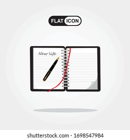 Notepad with pen. I have something to write. Life with a clean slate.