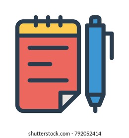 notepad pencil document 